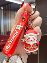 Porte-clés de Noël personnalisé avec le bonhomme de neige du Père Noël, porte-clés de Noël personnalisé, pendentif voiture